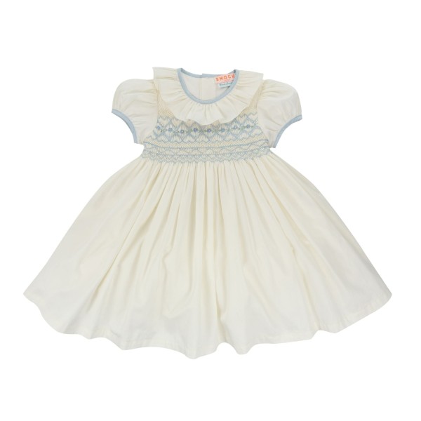 Diana Special Occasion Dress with Forget Me Not Hand Smocking Diana Special Occasion Dress with Forget Me Not Hand Smocking