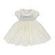 Diana Special Occasion Dress with Forget Me Not Hand Smocking Diana Special Occasion Dress with Forget Me Not Hand Smocking