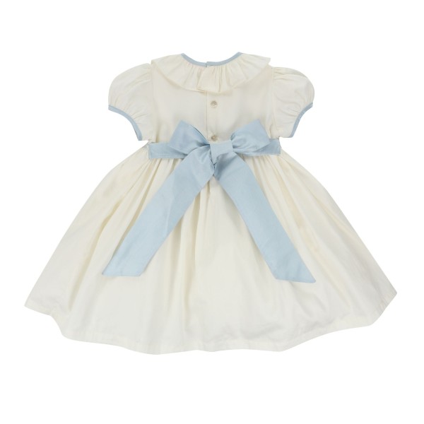 Diana Special Occasion Dress with Forget Me Not Hand Smocking Diana Special Occasion Dress with Forget Me Not Hand Smocking