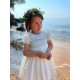 Diana Special Occasion Dress with Forget Me Not Hand Smocking Diana Special Occasion Dress with Forget Me Not Hand Smocking