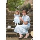 Katherine Johnson Dress Antoinette Stripe with Hint of Mischief Hand Smocking