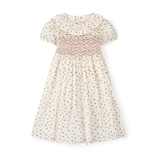 Katherine Johnson Dress Rosebud Plumetti with Vintage Rose Hand Smocking Katherine Johnson Dress Rosebud Plumetti with Vintage Rose Hand Smocking