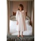 Nightingale Girl's Dress Powder Puff Plumetti with Marshmallow Hand Smocking