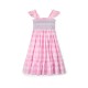Rachel Carson Girls Dress Candy Floss Gingham with Spearmint Hand Smocking