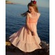 Rachel Carson Girls Dress Pack a Punch Plumetti with Big Top Hand Smocking