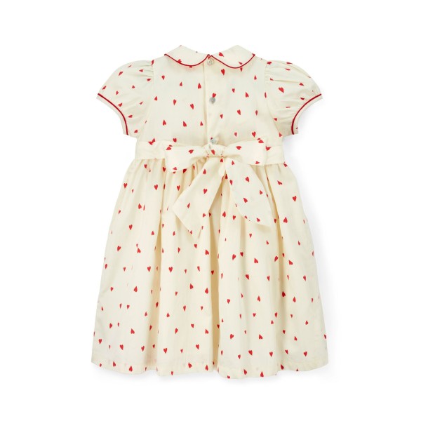 Thatcher Dress Loveheart Cotton Lawn with My Funny Little Valentine Hand Smocking
