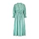 Aloha Wanderwell Dress Wimbledon Stripe with White Honeycomb Hand Smocking
