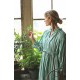 Aloha Wanderwell Dress Wimbledon Stripe with White Honeycomb Hand Smocking