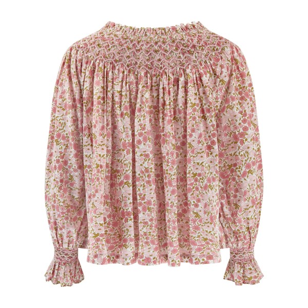 Cleopatra Blouse with Hedgerow Haze Hand Smocking made with Liberty Poppies and Daisies Edition 30 Cleopatra Blouse with Hedgerow Haze Hand Smocking made with Liberty Poppies and Daisies Edition 30