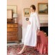 Mother Teresa Women's Nursing & Maternity Dress Long Sleeves with Mermaid Tail Forget Me Not Hand Smocking