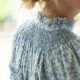 Scholl Blouse with Land and Sea Hand Smocking made with Liberty Poppies and Daisies Edition 50