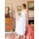 Mother Teresa Women's Nursing & Maternity Dress with Mermaid Tail Oyster Hand Smocking