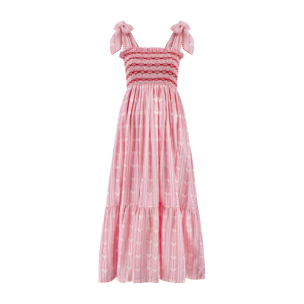 Grace Hopper Dress Love Heart Weave with I Heart You Hand Smocking